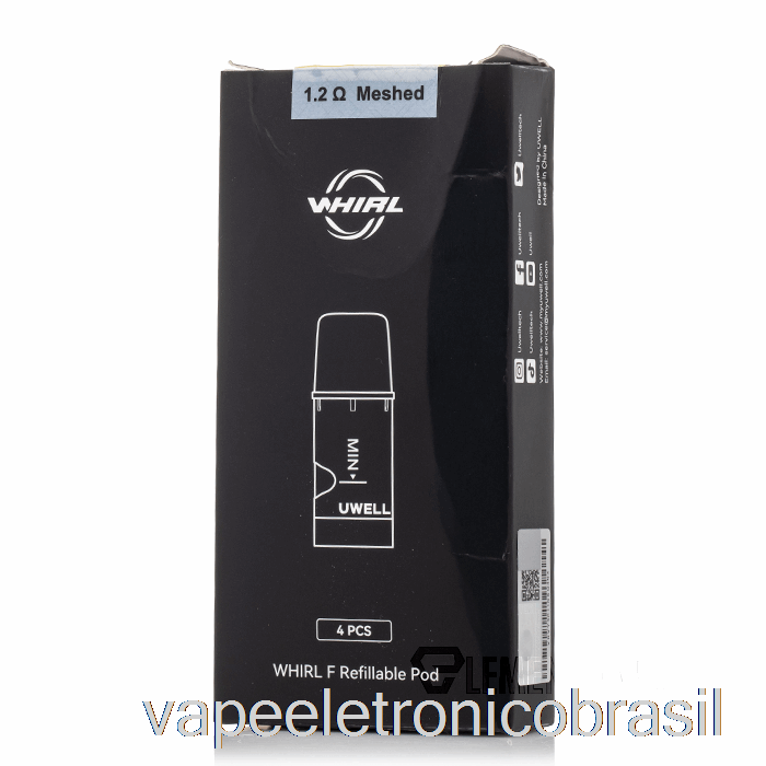 Vape Eletrônico Uwell Whirl F Pods De Substituição 1.2ohm Meshed Pods